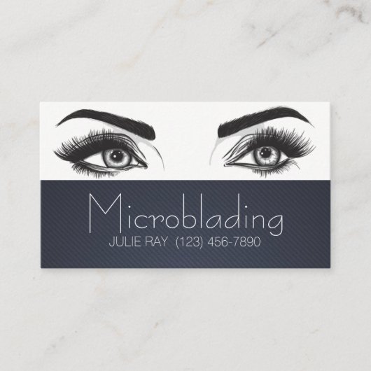 Carte De Visite Microblading, sourcils, tatouage, Maquillage perma (Devant)