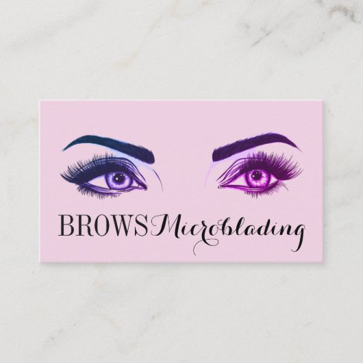 Carte De Visite Microblading, sourcils, tatouage, Maquillage perma (Devant)