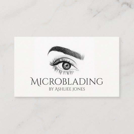 Carte De Visite Microblading, sourcils, tatouage, Maquillage perma (Devant)