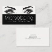 Carte De Visite Microblading, sourcils, tatouage, Maquillage perma (Devant / Derrière)