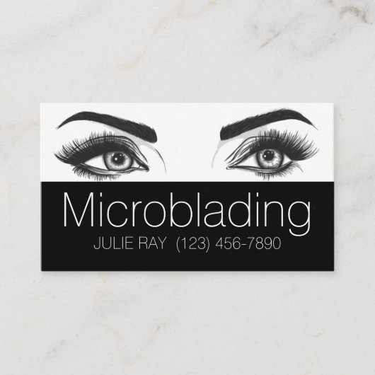 Carte De Visite Microblading, sourcils, tatouage, Maquillage perma (Devant)