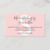 Carte De Visite Microbling Healing Aftercare Instruction (Devant)