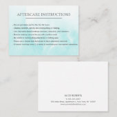 Carte De Visite Microfacturation de l'extension Azure Lash simple (Devant / Derrière)