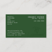 Carte De Visite Microgreens organiques (Devant)