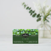 Carte De Visite Microgreens organiques (Debout devant)