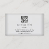 Carte De Visite Microlame Eyelash Brow QR Logo Bleu Lashes (Dos)