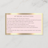 Carte De Visite Microlame Eyelash Brown QrCode (Dos)