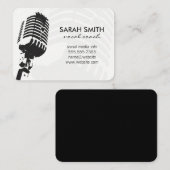 Carte De Visite Microphone (Devant / Derrière)