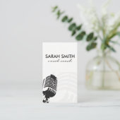 Carte De Visite Microphone (Debout devant)