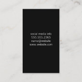 Carte De Visite Microphone (Dos)