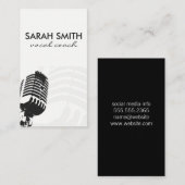 Carte De Visite Microphone (Devant / Derrière)