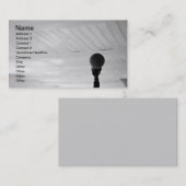 Carte De Visite Microphone (Devant / Derrière)