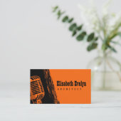 Carte De Visite Microphone à main karaoké (Debout devant)