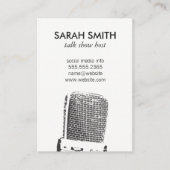 Carte De Visite Microphone / Animation (Devant)