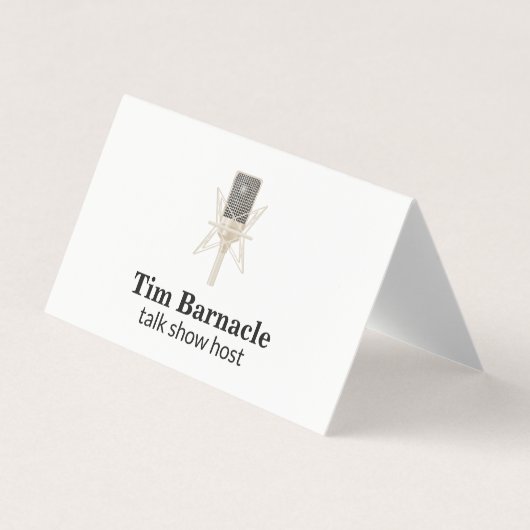 Carte De Visite Microphone / Animation / Podcast (Devant)