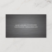 Carte De Visite Microphone / Animation / Podcast (Dos)