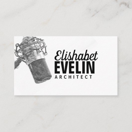 Carte De Visite microphone audio g567 (Devant)