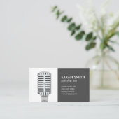 Carte De Visite Microphone | Blogueur (Debout devant)