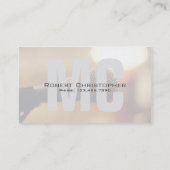 Carte De Visite Microphone de MC (maître des cérémonies) (Dos)