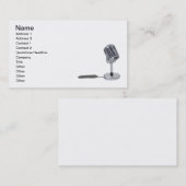 Carte De Visite Microphone de pilule (Devant / Derrière)