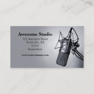 Carte De Visite microphone de studio