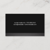 Carte De Visite Microphone flamboyant (Dos)