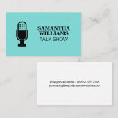 Carte De Visite Microphone | Haut parleur (Devant / Derrière)