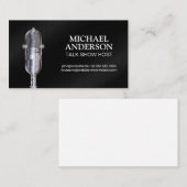 Carte De Visite Microphone | Podcast Show (Devant / Derrière)