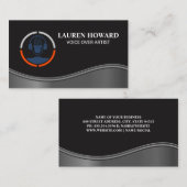 Carte De Visite Microphone Studio | Chanteur d'ingénieur sonore (Devant / Derrière)