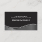 Carte De Visite Microphone Studio | Chanteur d'ingénieur sonore (Dos)