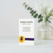 Carte De Visite Microphone Talk Show Logo / Divertissement (Debout devant)