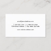 Carte De Visite Microscope (Dos)