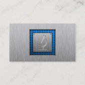 Carte De Visite Microscope ; Aspect métallique (Dos)