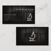 Carte De Visite Microscope cool (Devant / Derrière)