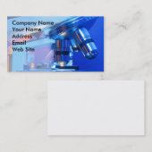 Carte De Visite Microscope scientifique (Devant / Derrière)