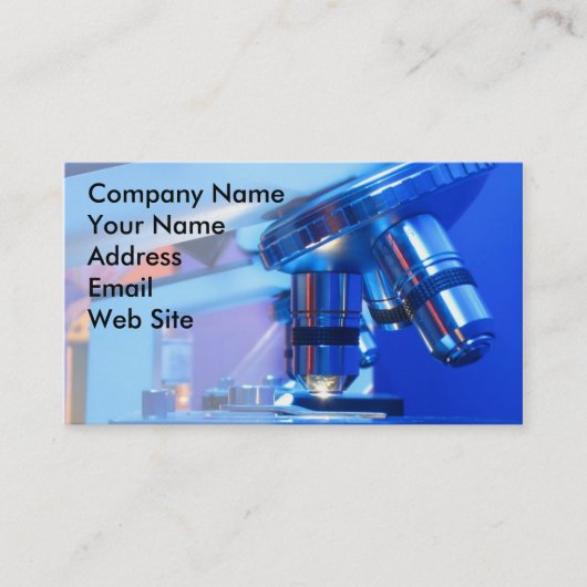 Carte De Visite Microscope scientifique (Devant)