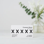 Carte De Visite Middle Band - Five X becomes (Debout devant)
