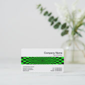 Carte De Visite Middle Band - Op Art Green et Black (Debout devant)