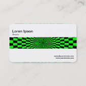 Carte De Visite Middle Band - Op Art Green et Black (Dos)