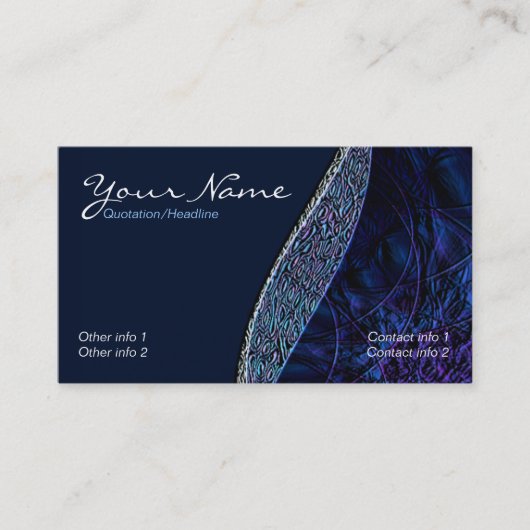 Carte de visite Midnight Bluez (Devant)