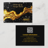 Carte De Visite Midnight Star Gold – Marque Céleste (Devant / Derrière)