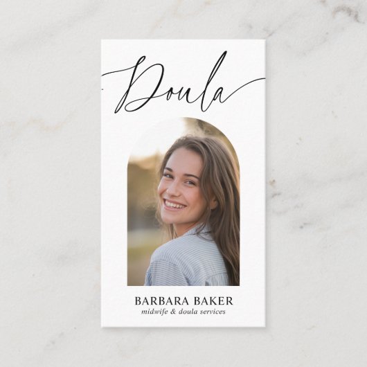 Carte De Visite Midwife Birth Postpartum  Doula Photo QR CODE  (Devant)