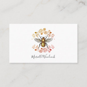 Carte De Visite Miel Abee Et Laurel Des Roses