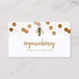 Carte De Visite Miel Cru Pur De La Ruche Apiary