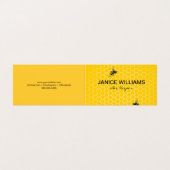 Carte De Visite Miel et abeilles (Extérieur déplié)