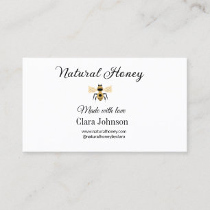 Carte De Visite miel naturel fait maison miel abeille miel en rayo