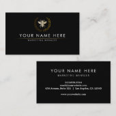 Carte De Visite Miel professionnel Bee Keeper (Devant / Derrière)