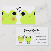 Carte de visite mignon d'arrangement de couples de (Devant / Derrière)