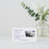 Carte de visite mignon de baleine de beluga (Debout devant)