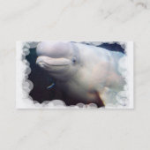 Carte de visite mignon de baleine de beluga (Dos)